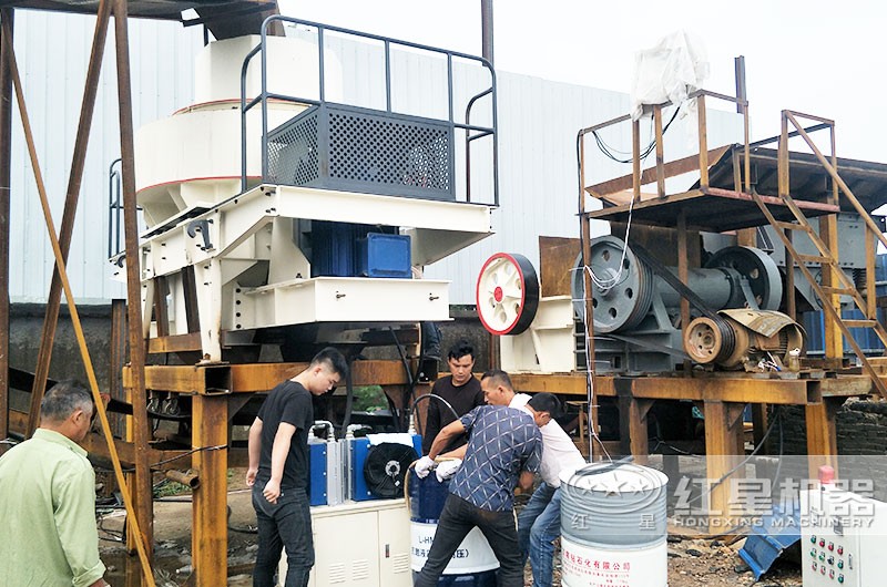 HVI沖擊式制砂機現場