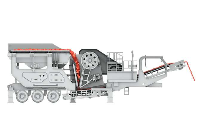 輪胎移動顎式破碎站原理